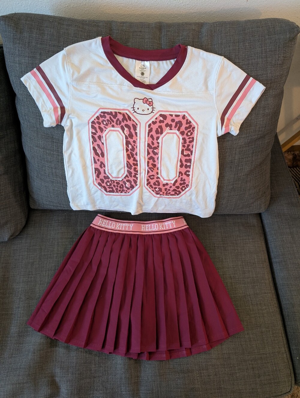 Hello Kitty Girls Skirt & Top Outfit!